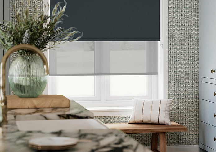 Rimini (Blackout), Black & Optima Alto - Double Roller Blind - Image 5